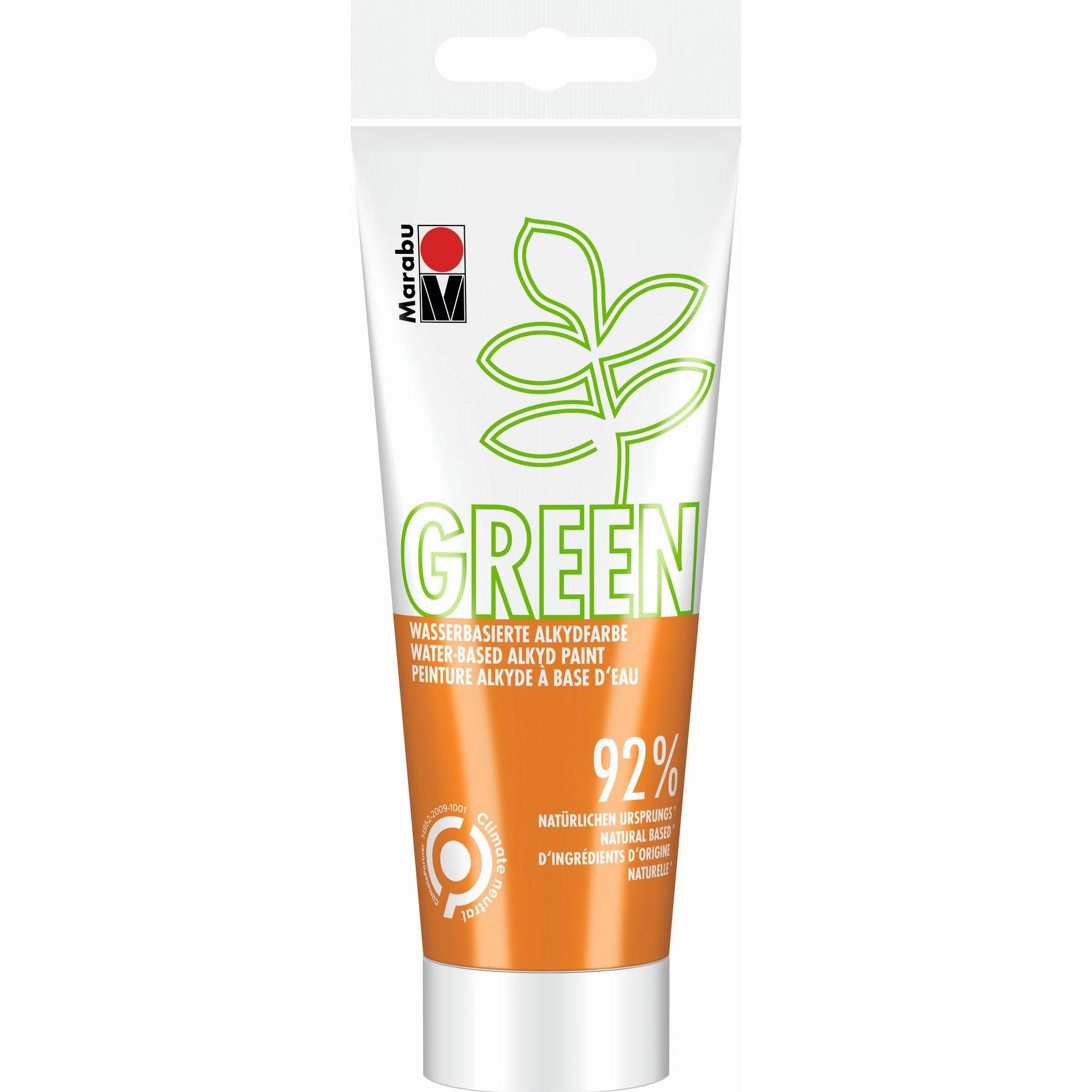 Thumbnail - Marabu, Künstlerfarbe + Bastelfarbe, Bastelfarbe Alkydfarbe Green Orange, 100 ml (Orange, 100 ml)