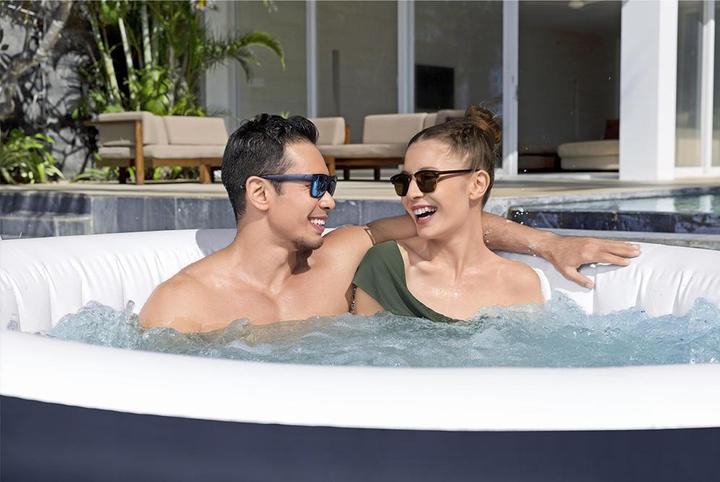 Produktbild Bestway LAY-Z-SPA Miami energieeffizienter aufbl asbarer Whirlpool mit AirJet 180 x 66 cm (4 Personen)