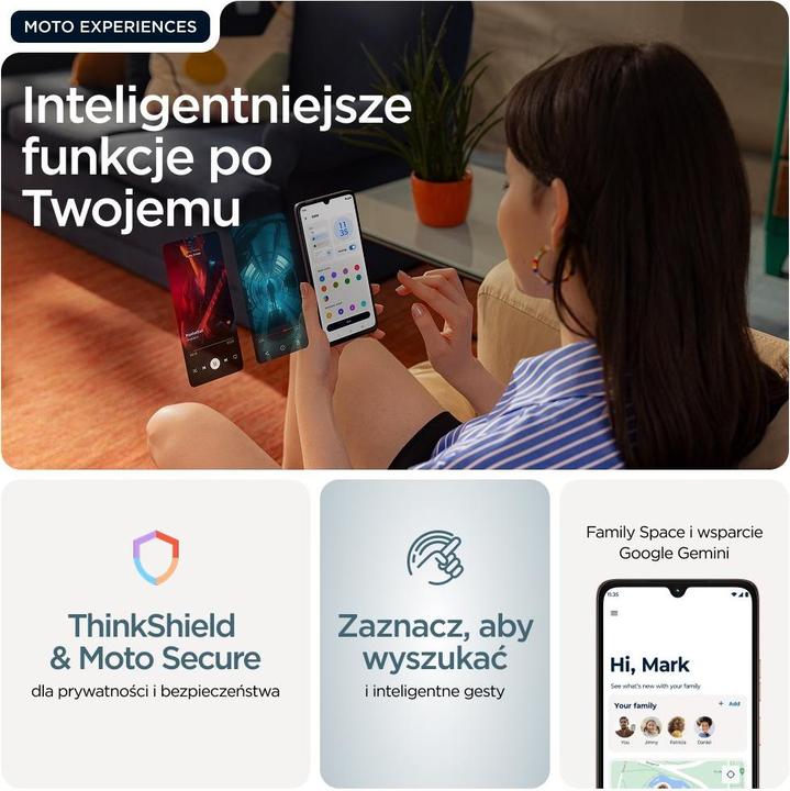 Produktbild Motorola moto g06 (128 GB, Blue, tapestry, 6.88", Dual SIM, 4G)