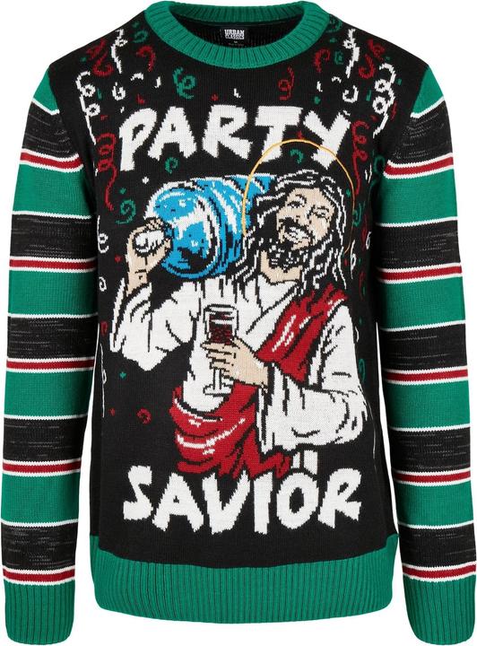 Produktbild Urban Classics Savior Sweatshirt weihnachtliches Design (S)