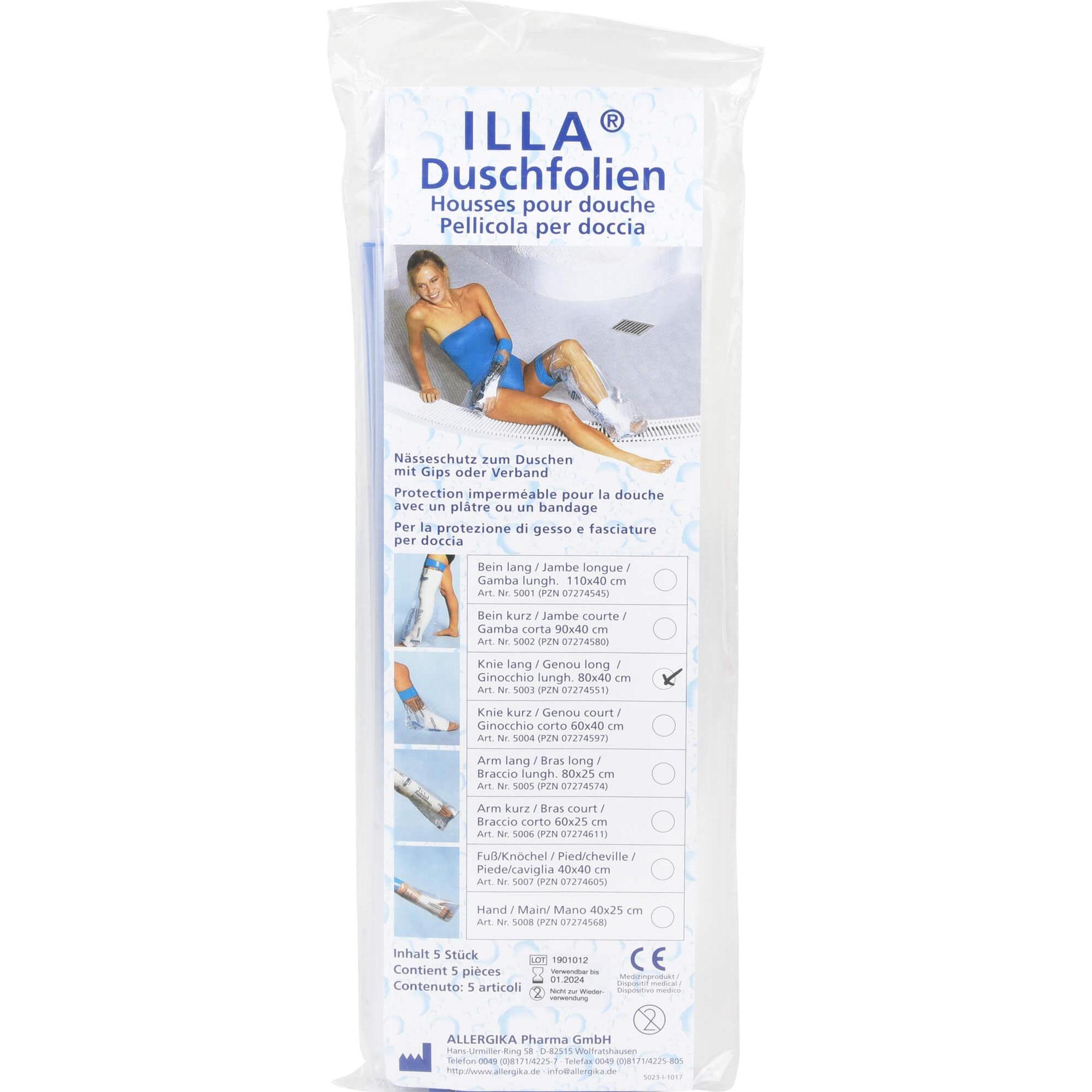 Thumbnail - Illa, Senioren Alltagshilfe, Dusch Schutzfolie 80x40cm Fuss Knie (Duschen / Baden)
