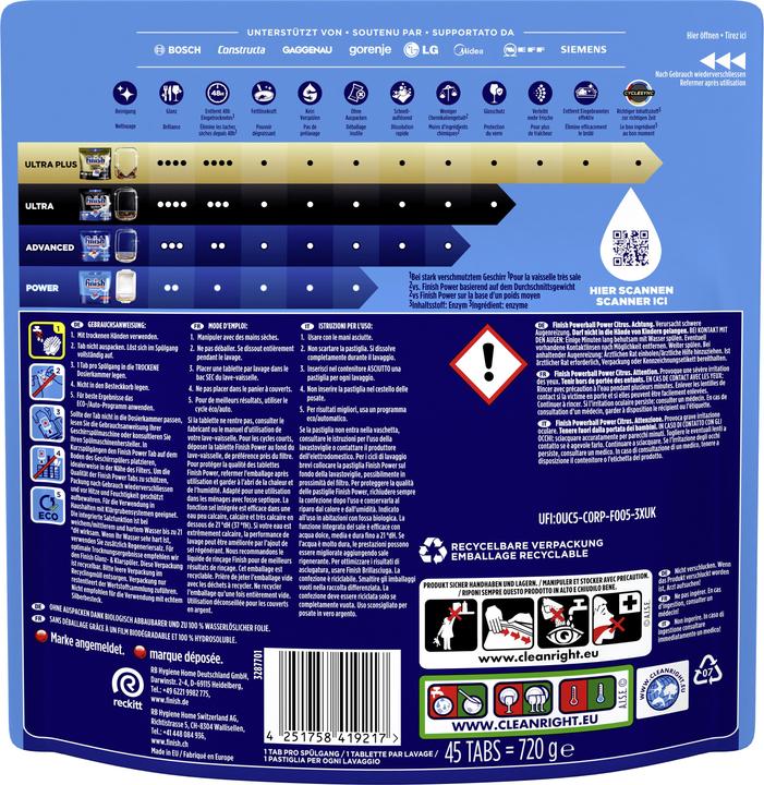 Produktbild Finish Power (Tabs, 30 Waschgänge)