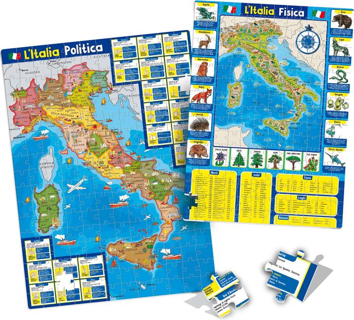 Actual product image Lisciani 80571 - - I'M A GENIUS GEOPUZZLE LA MIA BELLA ITALIA (108 pieces)
