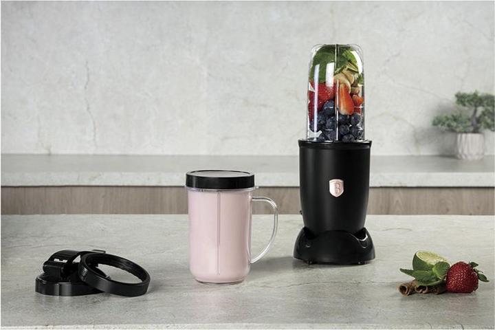 Produktbild BerlingerHaus Multifunktionsmixer mit Touch-Bedienung, Eis-Crusher, schwarz-roségold, 400 W (400 W)