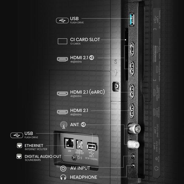 Actual product image Hisense TV 75U7Q PRO (75", U7Q Pro, LED, 4K, 2025)