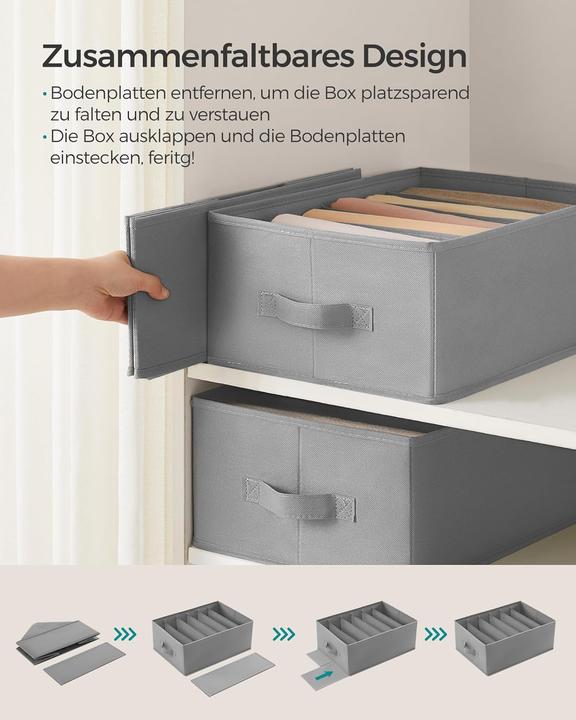 Image du produit Songmics 6-teiliges Kleiderschrank-Organizer-Set (30 cm, 6x)