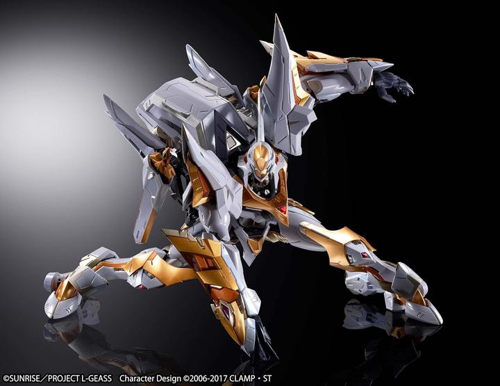 Actual product image Tamashii Nation Code Geass: Lelouch of the Rebellion R2 Metal Build Dragon Scale Action Figure Lancelot Albion 18 cm