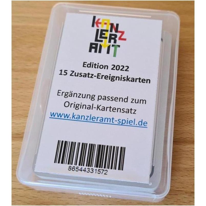 Kanzleramt 0086544331572 - Edizione Cancelleria 2022 - 15 carte evento aggiuntive (espansione DE) (Tedesco)