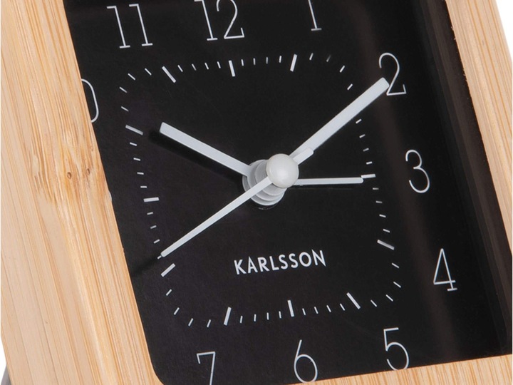 Immagine prodotto Karlsson Sveglia classica Neat Square bambù / nero