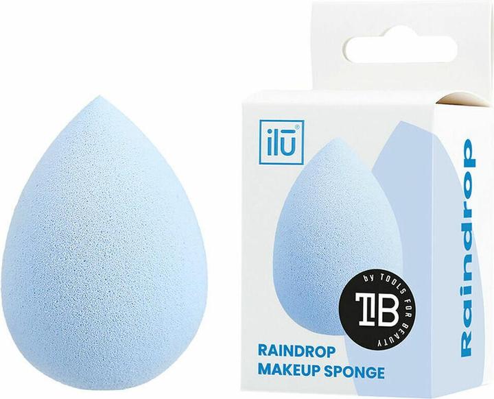 Actual product image Tools for Beauty T4B ILU Drop Shaped Makeup Sponge For Foundation, Concealer And Powder (Blue)