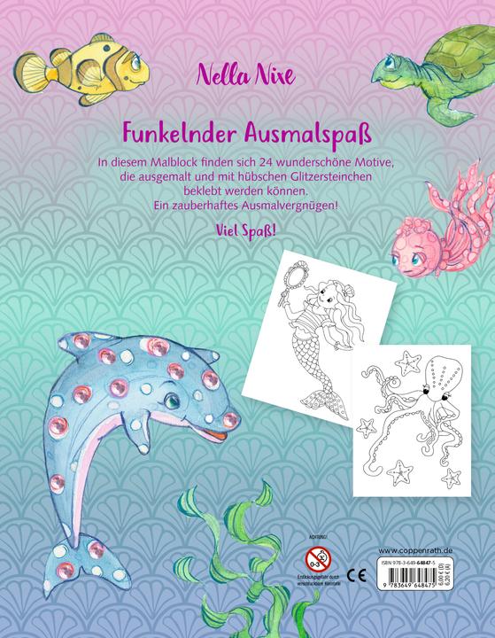 Produktbild Malblock mit Glitzersteinchen