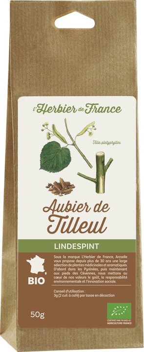Image du produit L'Herbier de France Aubier de tilleul BIO - 50g - (50 g)