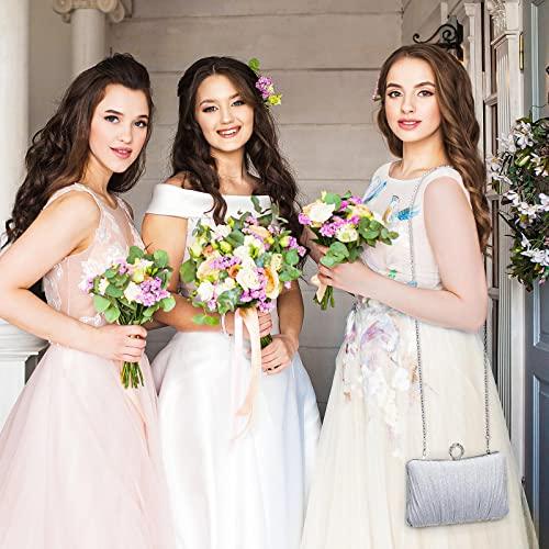 Produktbild Only-Bags.Store Kupplung Pailletten Handtasche Strass Abendtasche mit Kette Glänzende Brauttasche Elegante