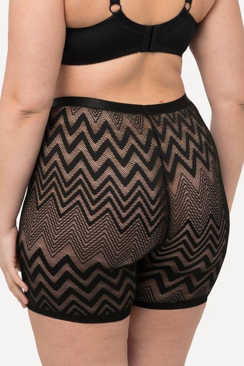 Produktbild Ulla Popken Strumpf-Radler, Zackenmuster, Oberschenkel-Schutz