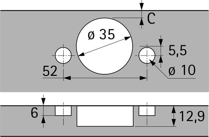 Productafbeelding Hettich Sensys 8639i W90 bekergordels, nokontwerp 95°.