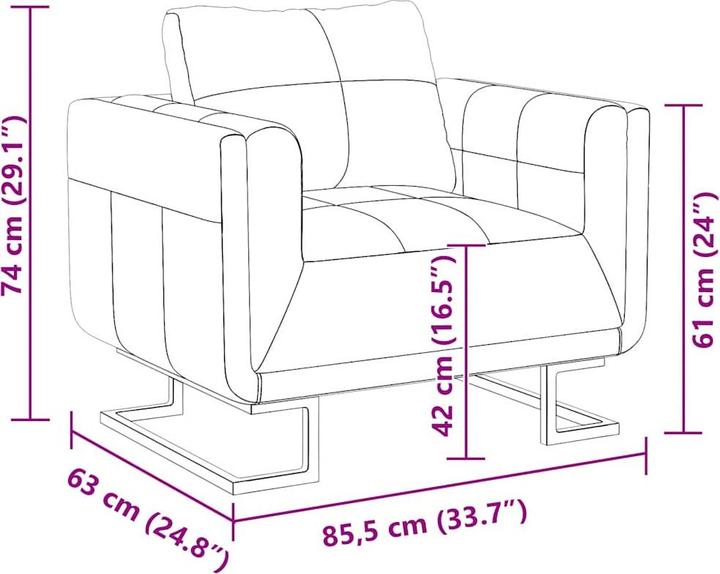 Produktbild vidaXL Seff