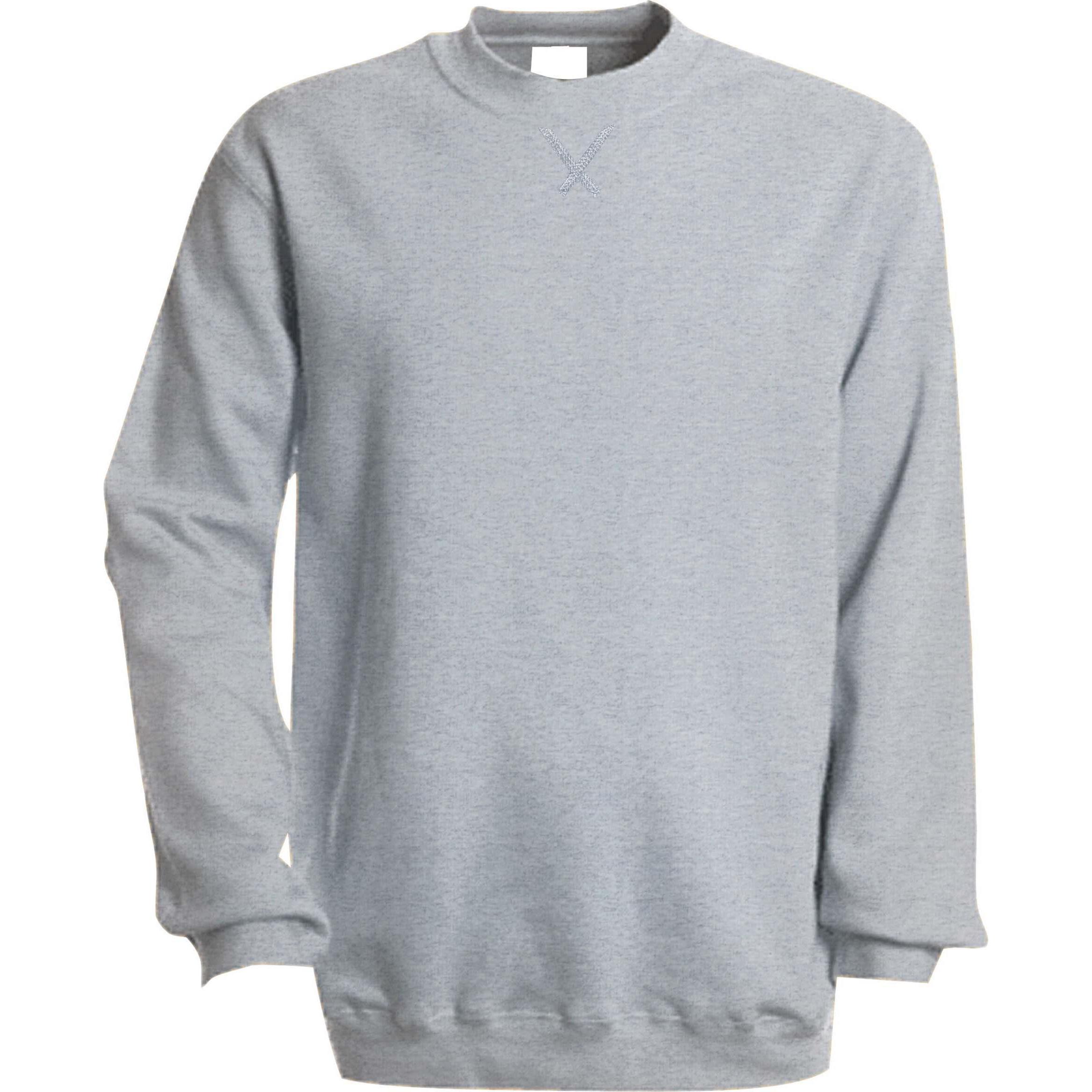 Kariban, Herren, Pullover, Col Rond, Grau, (XL)
