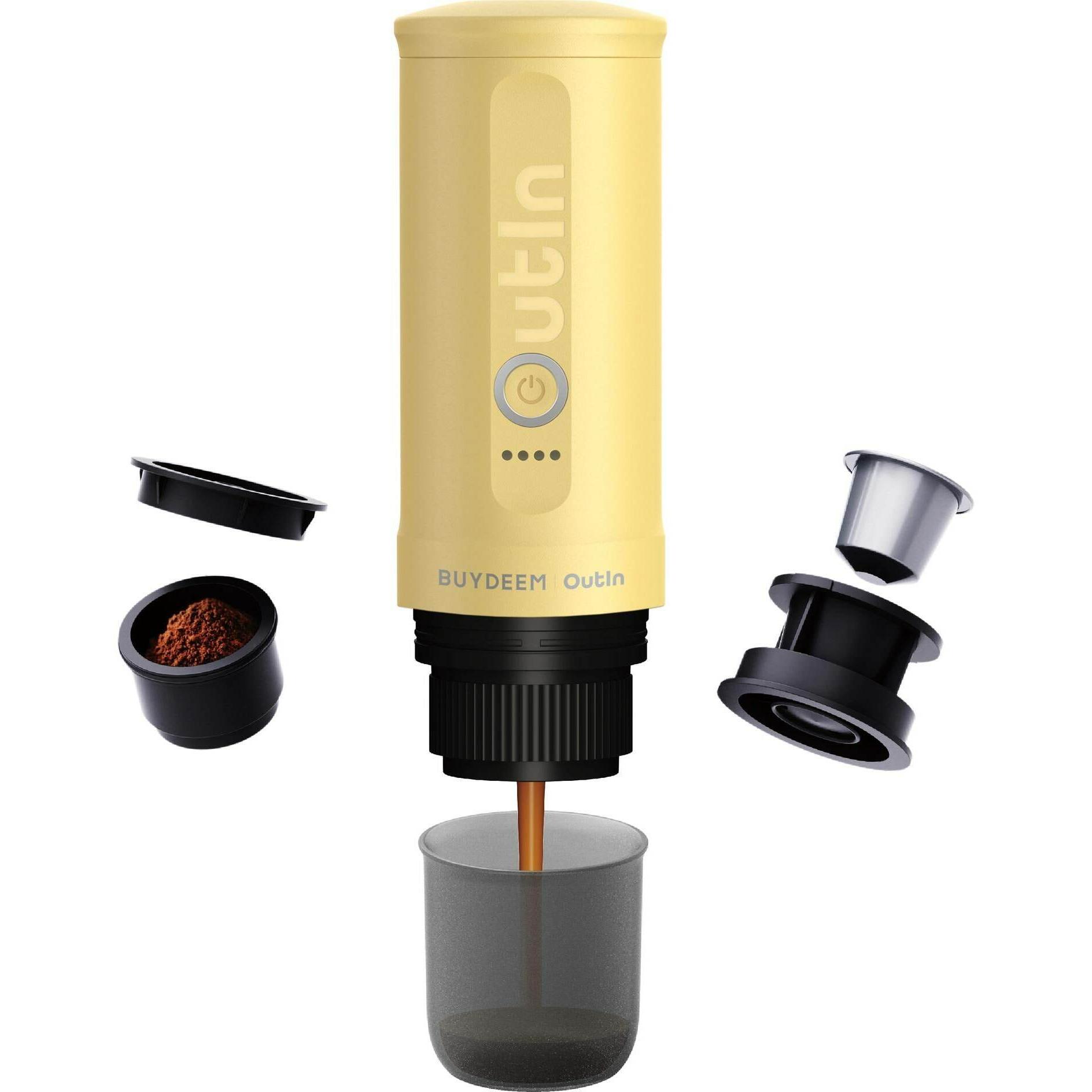 Thumbnail - Konjac Sponge Reisekaffeemaschine Nano Kapseln, Kaffeebereiter, Gelb