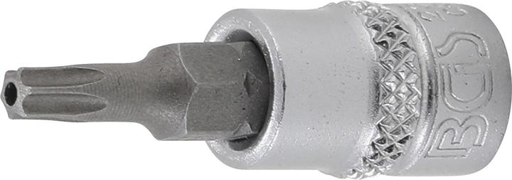 Produktbild BGS Bit-Einsatz Antrieb Innenvierkant 6,3 mm (1/4") T-Profil (für Torx) mit Bohrung T20 (Innenvierkant)