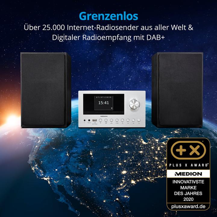 Produktbild Medion LIFE P85003 (Bluetooth, CD Player, WLAN, 1x 30 W)