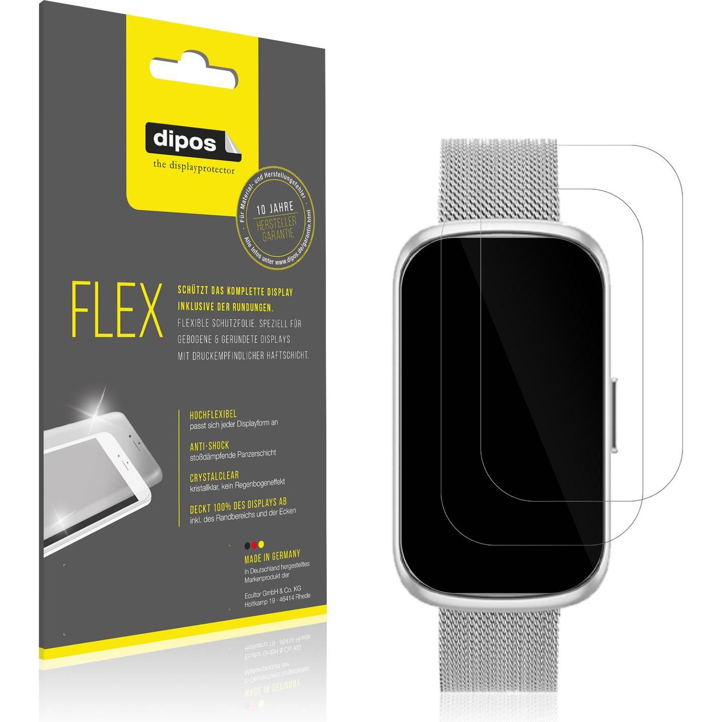 Dipos 3D Full Cover Schutzfolie, Smartwatch Schutzfolie, Transparent