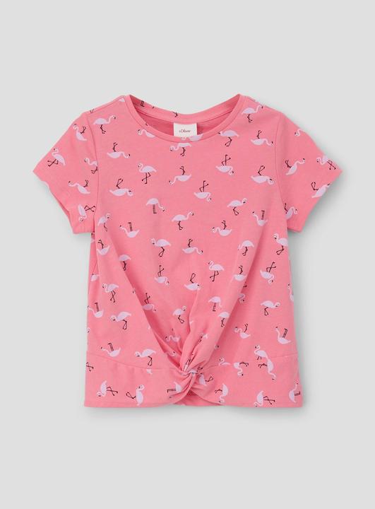 Produktbild S.Oliver T-Shirt T-Shirt mit Knotendetail (92)
