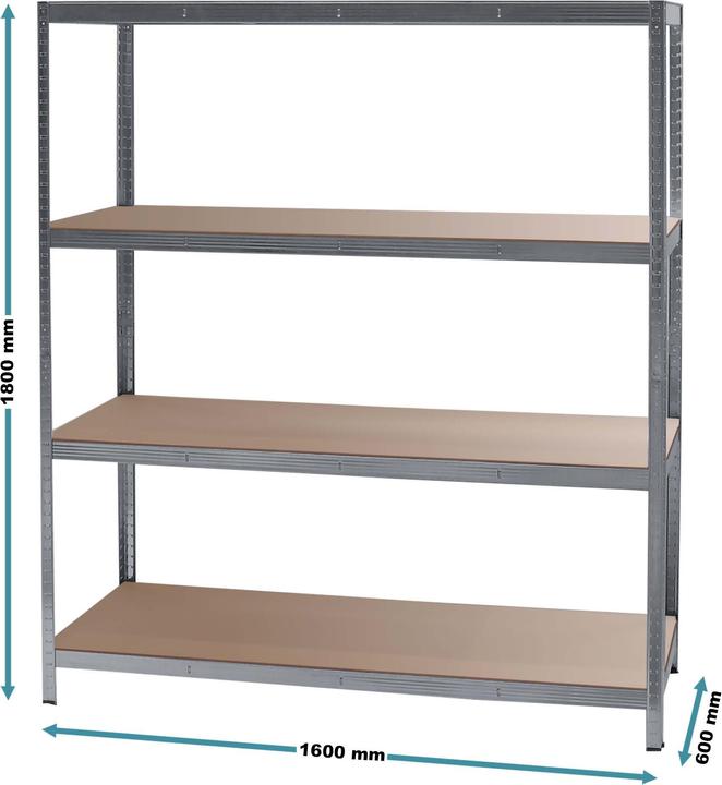 Produktbild Wiltec Schwerlastregal Set