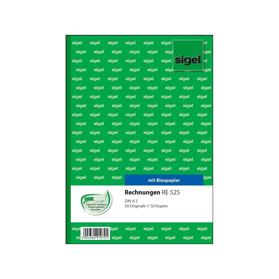 Sigel, Formular, Rechnungen (50 x)