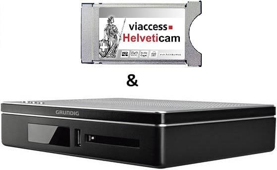 Actual product image Grundig DSR 8200 HD & Helveticam Viaccess module