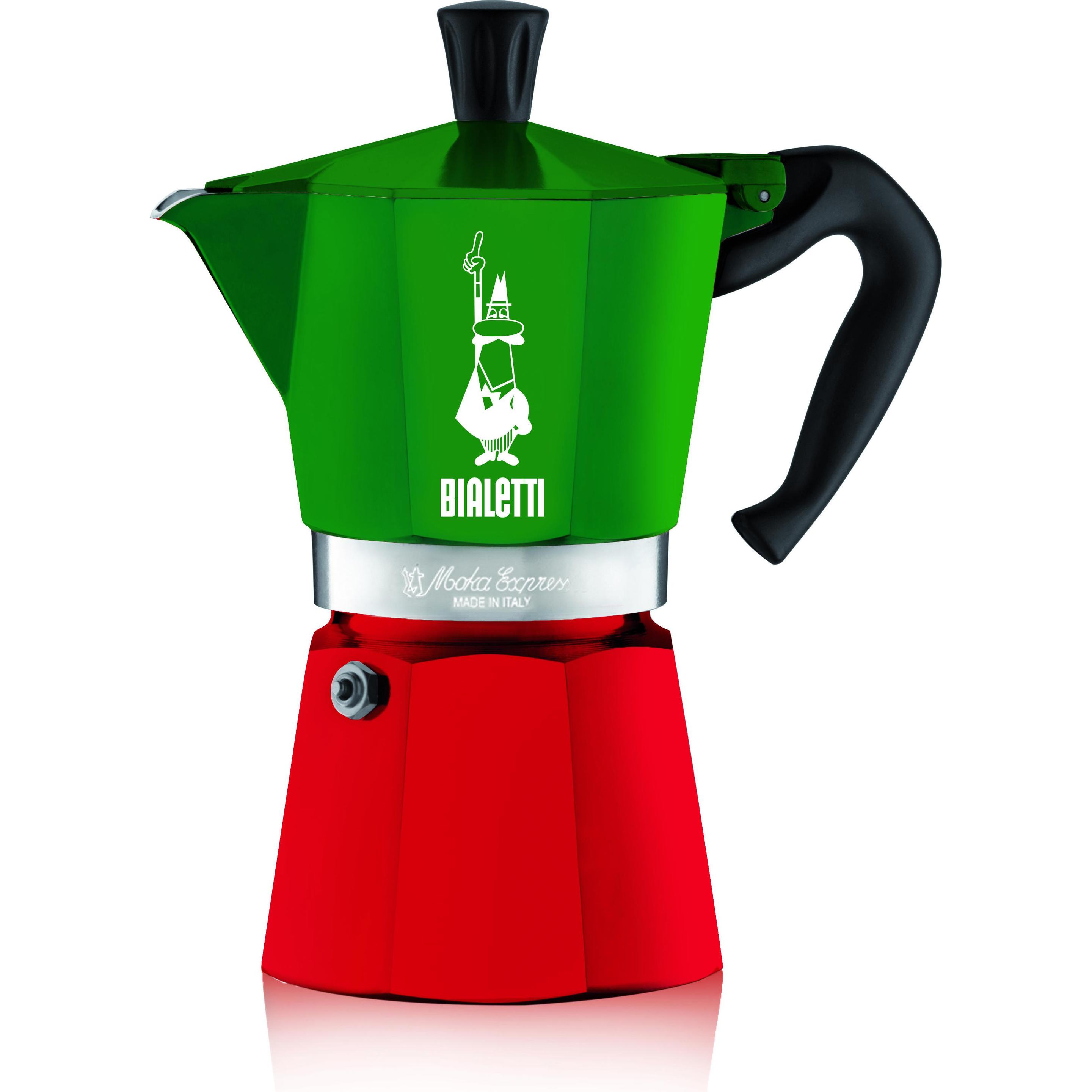 Bialetti Moka6 Italia, Espressokocher, Grün