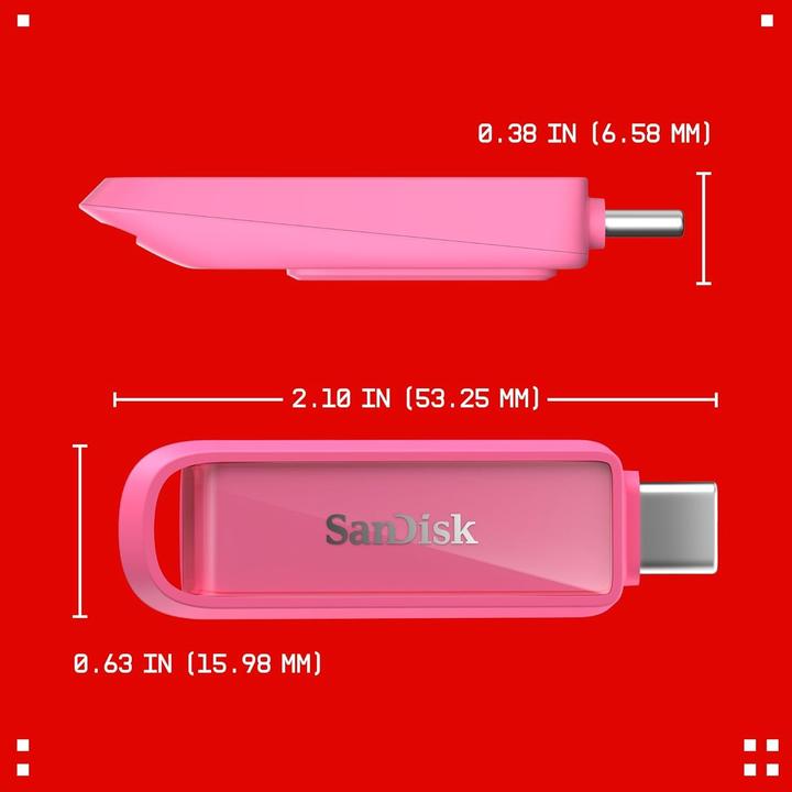Immagine prodotto SANDISK Phone Drive USB-C Seastar Pink 512GB (512 GB, USB-C)