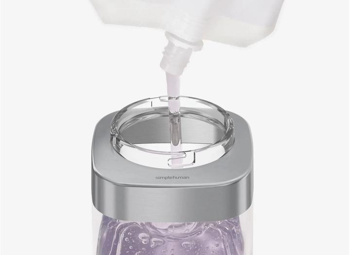 Image du produit Simplehuman Distributeur de savon avec caddy 650 ml, argent/transparent