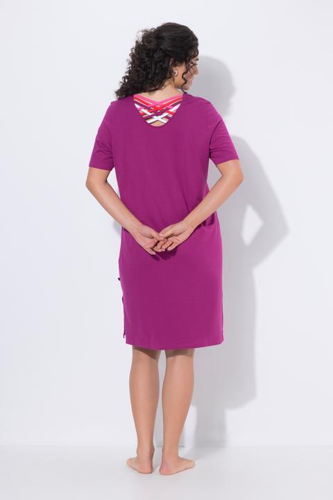 Produktbild Ulla Popken Bigshirts, 2er-Pack, Rundhals/V-Ausschnitt, Halbarm (46)
