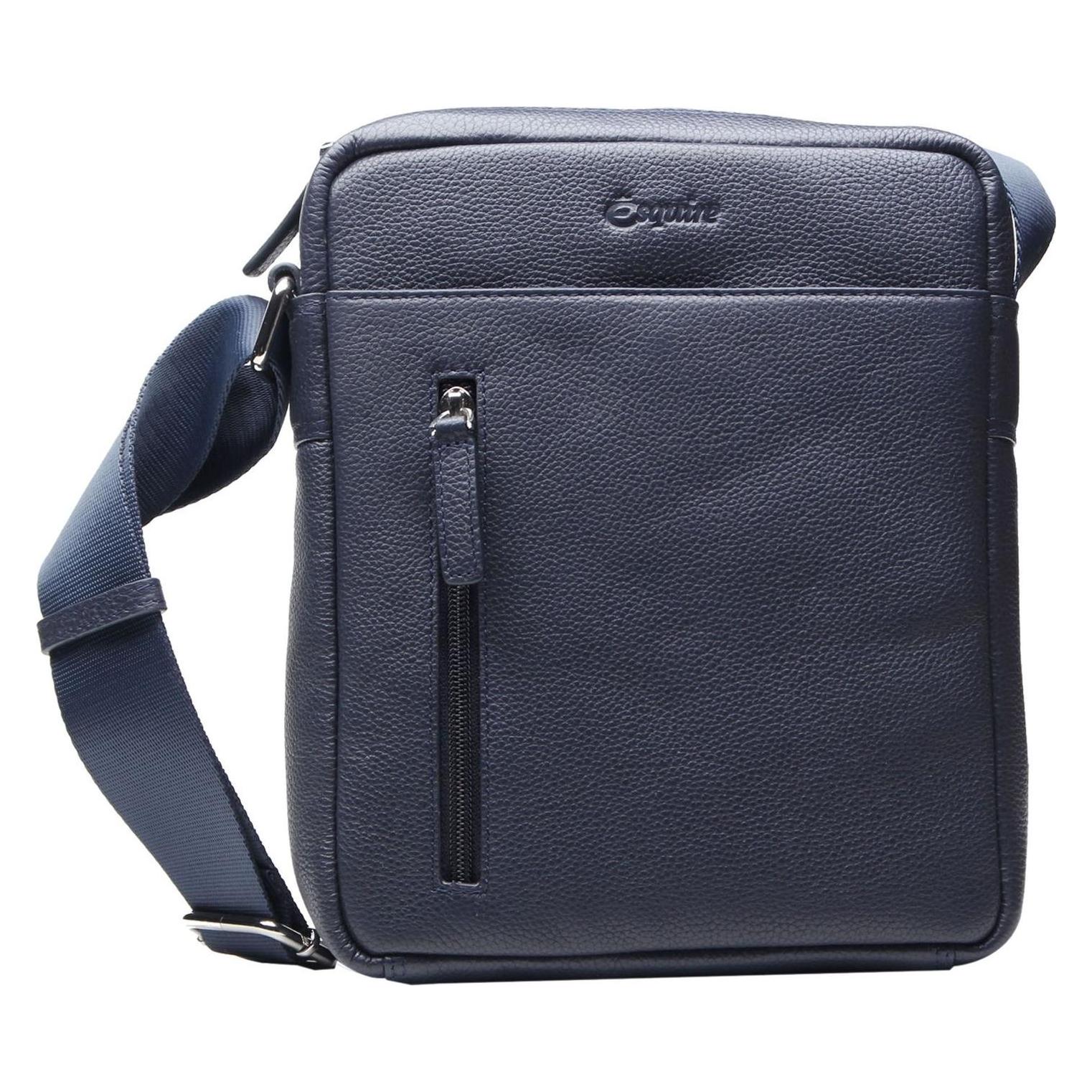 Esquire, Unisex, Handtasche, Oxford Crossbody Bag, Blau