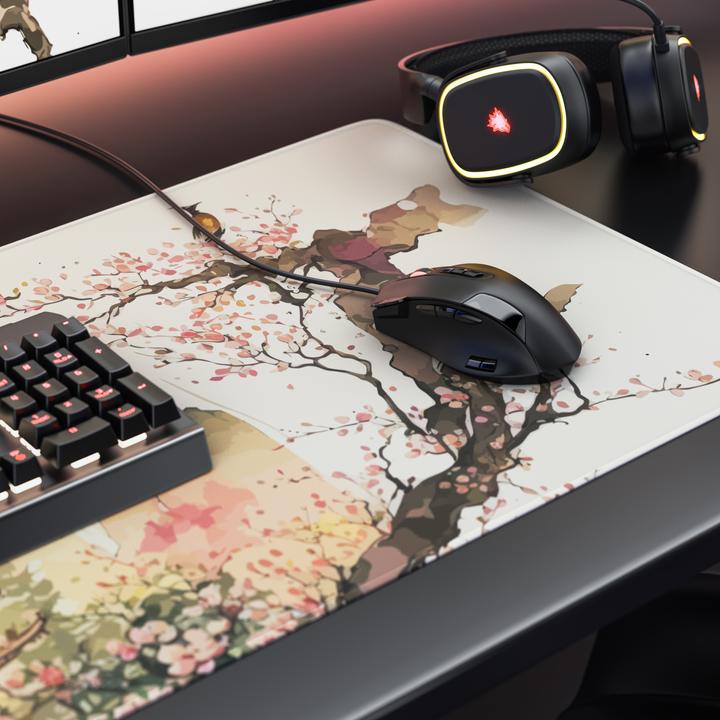 Immagine prodotto Titanwolf Gaming Mauspad, 900 x 400mm XXL Speed Gaming Mausmatte, Mousepad Extragrosse Fläche, Japan Painting (XXL)