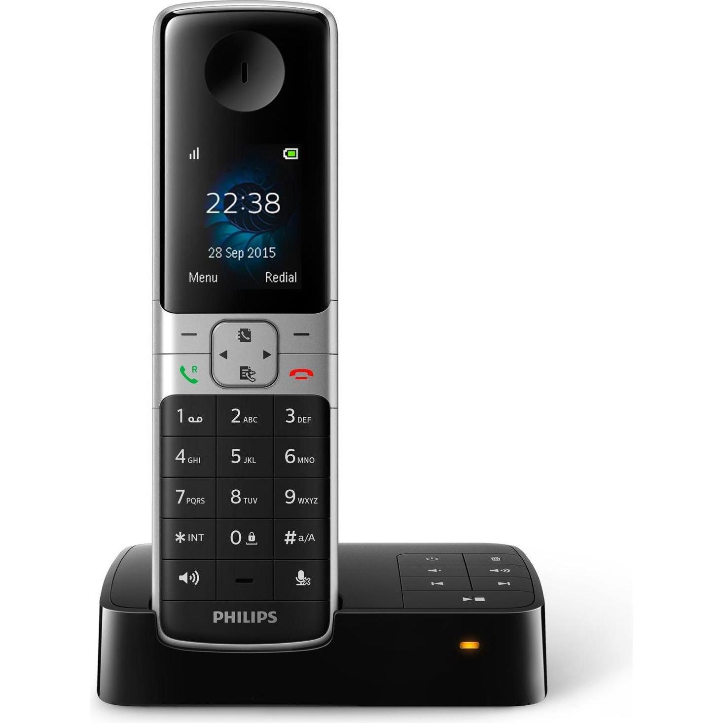 Philips D6351B, Telefon, Schwarz