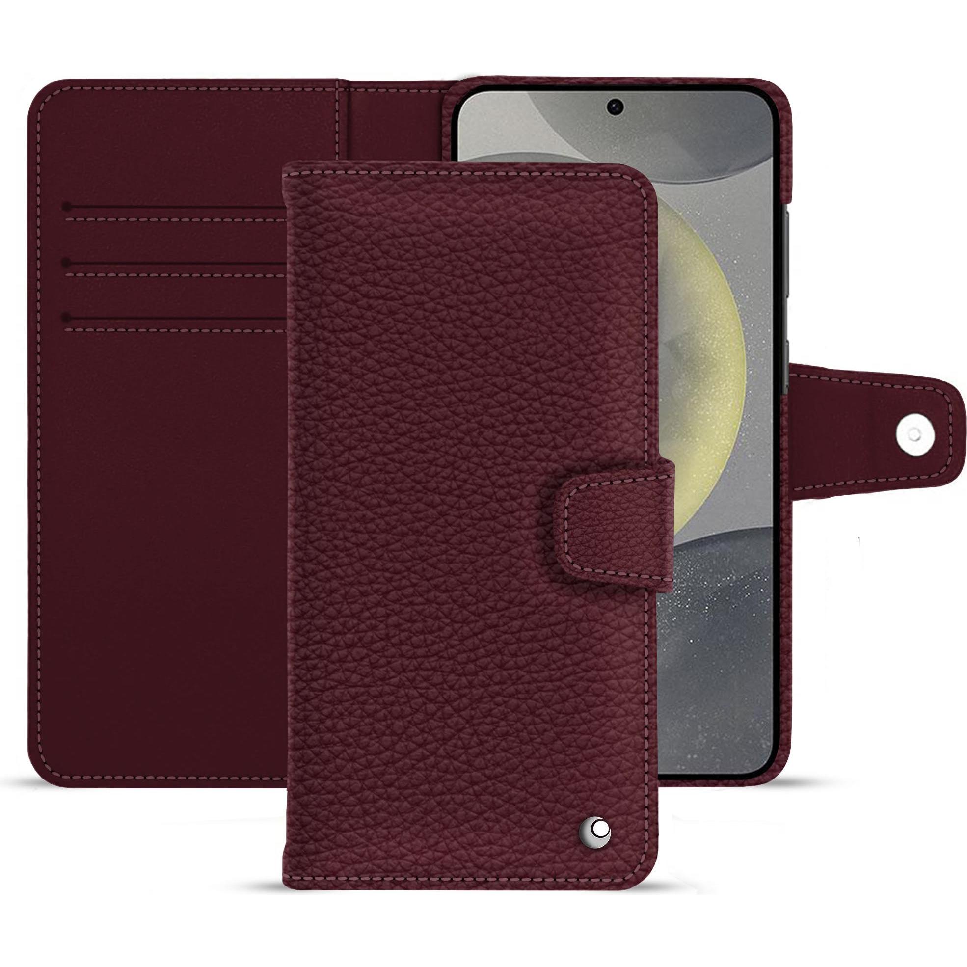 Noreve Lederschutzhülle (Samsung Galaxy S24+), Smartphone Hülle, Violett