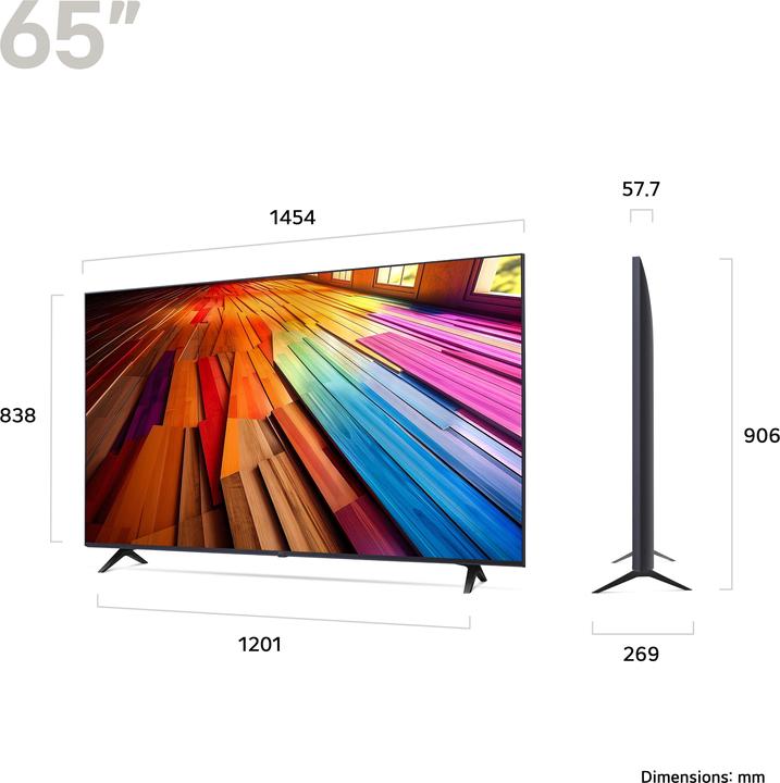Image du produit LG 65UT80006LA Téléviseur UHD 4K 164 cm (65) (65", LED, 4K, 2024)