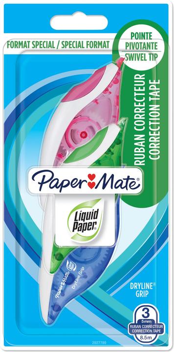 Paper Mate Rouleau correcteur DrylineGrip 3er /8.