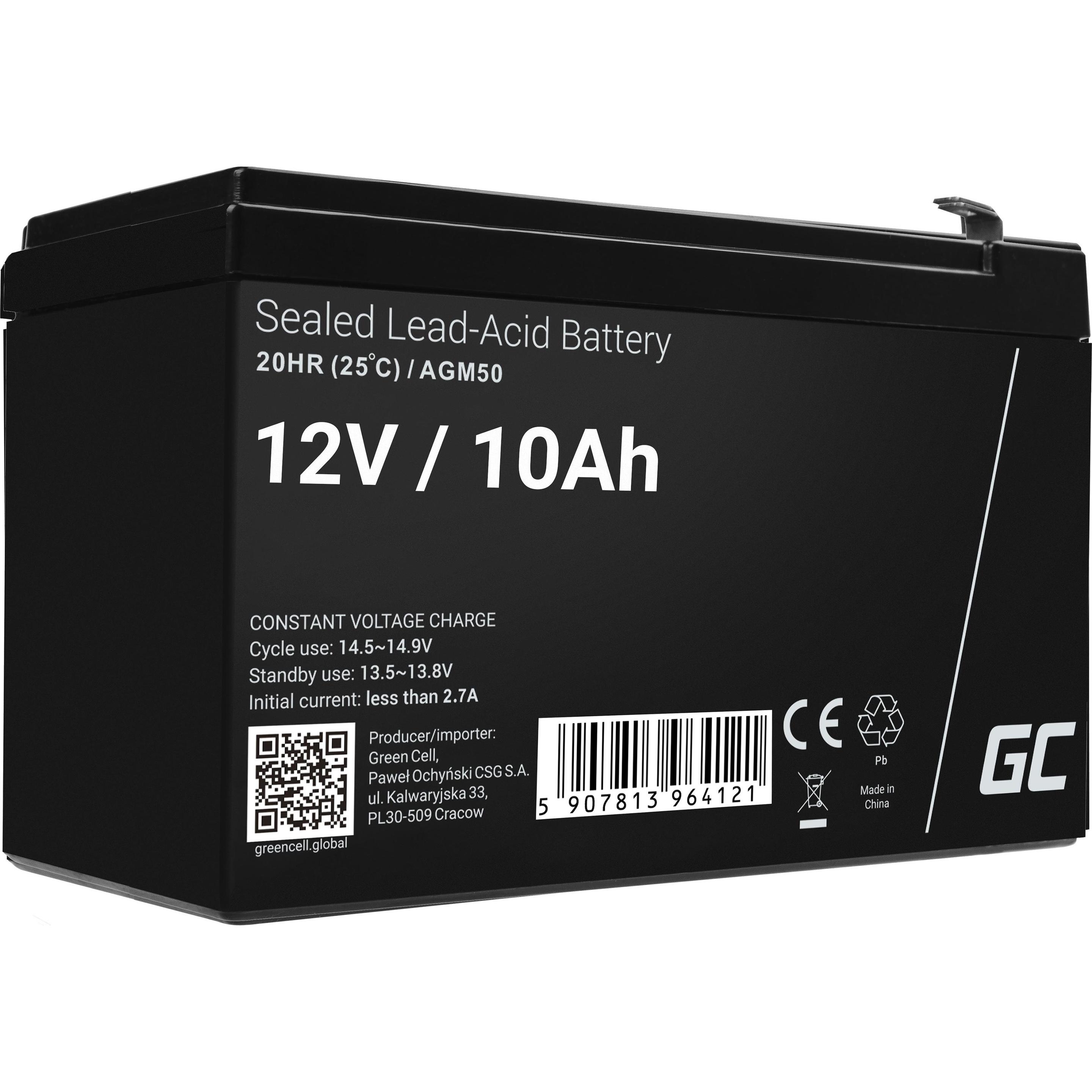 GreenCell, Versorgungsbatterie, AGM50 (12 V, 10 Ah)