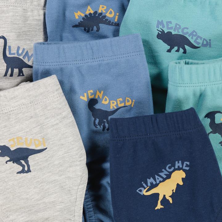 Produktbild La Redoute Collections 7er-Pack Slips Dinosaurier (104, 110, 7er Pack)
