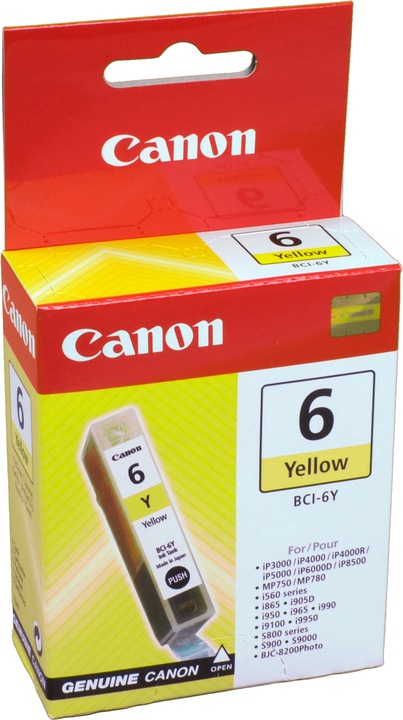 Actual product image Canon Bci-6y (Y)