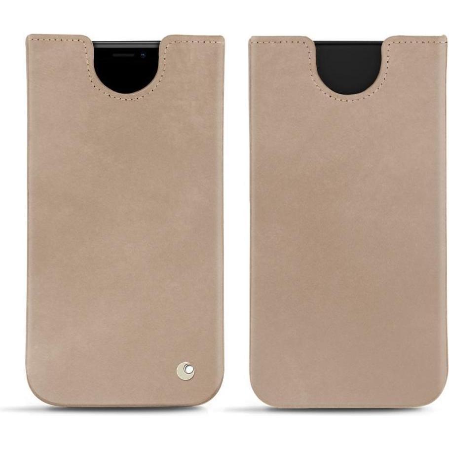 Noreve Lederschutzhülle (Apple iPhone XS Max), Smartphone Hülle, Beige