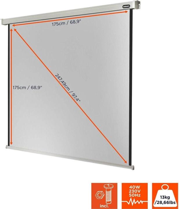 Produktbild Celexon Motor Professional, Leinwand, 1:1 (98.82", 1:1)