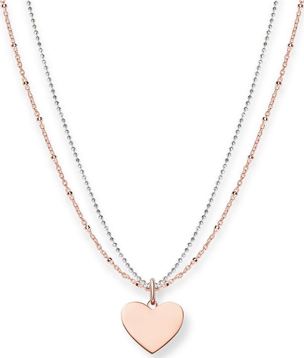 Produktbild Thomas Sabo Kette Herz (925er Silber, 750er Roségold Vergoldung, 40 cm)