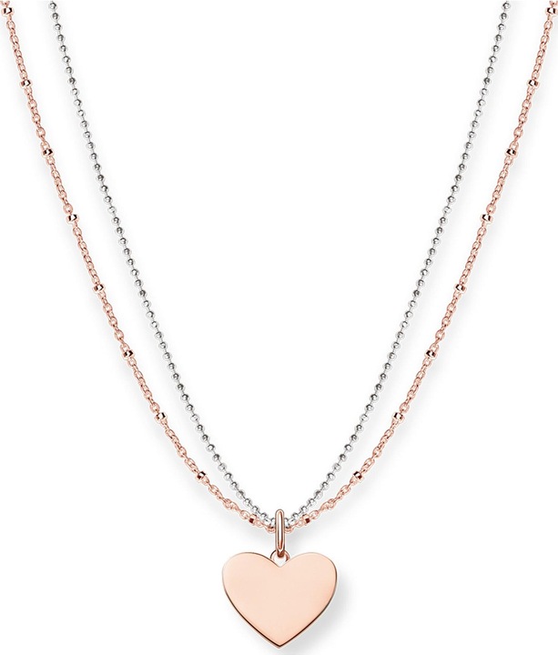 Produktbild Thomas Sabo Kette Herz (750er Roségold Vergoldung, 925er Silber, 40 - 45 cm)
