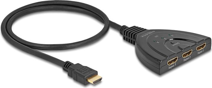 Delock HDMI Switch 3 x HDMI in zu 1 x HDMI out 8K 60 Hz mit