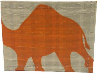 Produktbild Bekos Upcycling - kleine Geldbörse recycelten Zementsäcke Camel