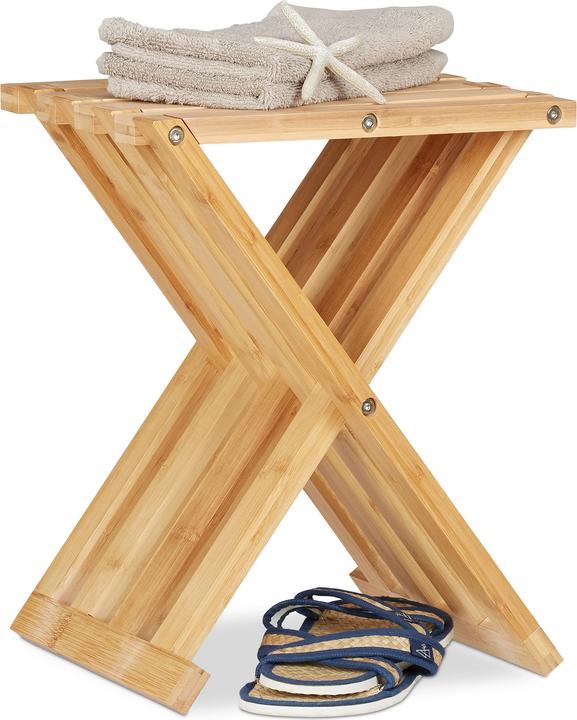 Actual product image Relaxdays Folding stool