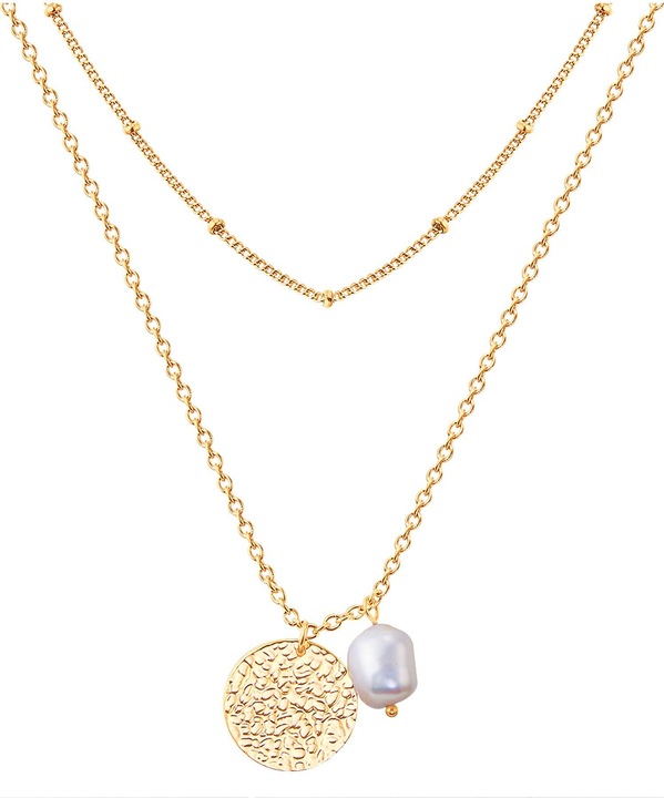 Produktbild Valero Pearls Damen Edelstahl Süsswasser-Zuchtperle gelbgold 38,0/40,0 cm Basiskette + 5,0 cm Verläng - 24341 (Edelstahl, 38 cm)